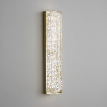 Rectangle Wall Lamp | Brass & Resin | 33cm or 50cm