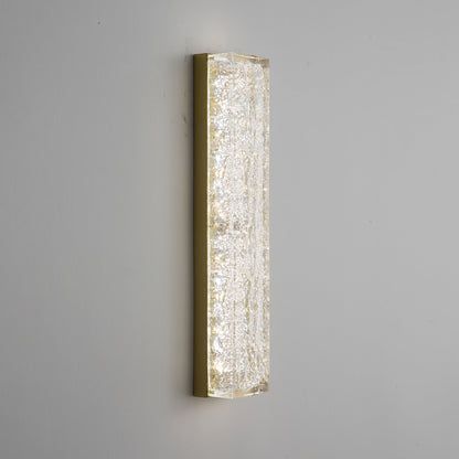 Rectangle Wall Lamp | Brass & Resin | 33cm or 50cm