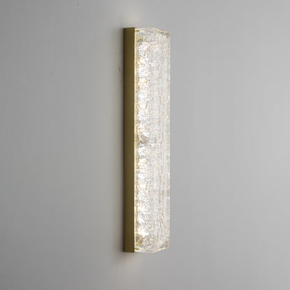 Rectangle Wall Lamp | Brass & Resin | 33cm or 50cm