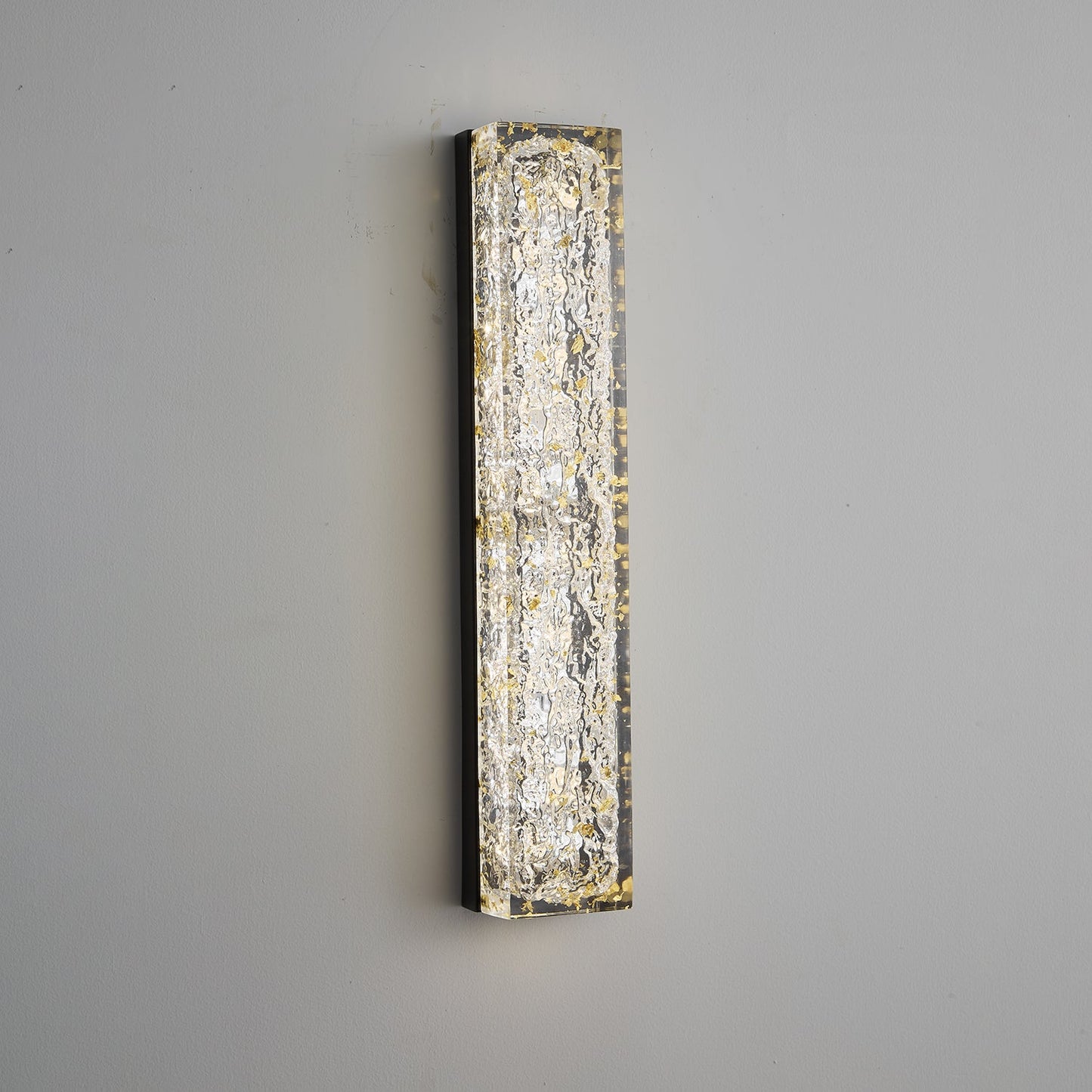 Rectangle Wall Lamp | Brass & Resin | 33cm or 50cm