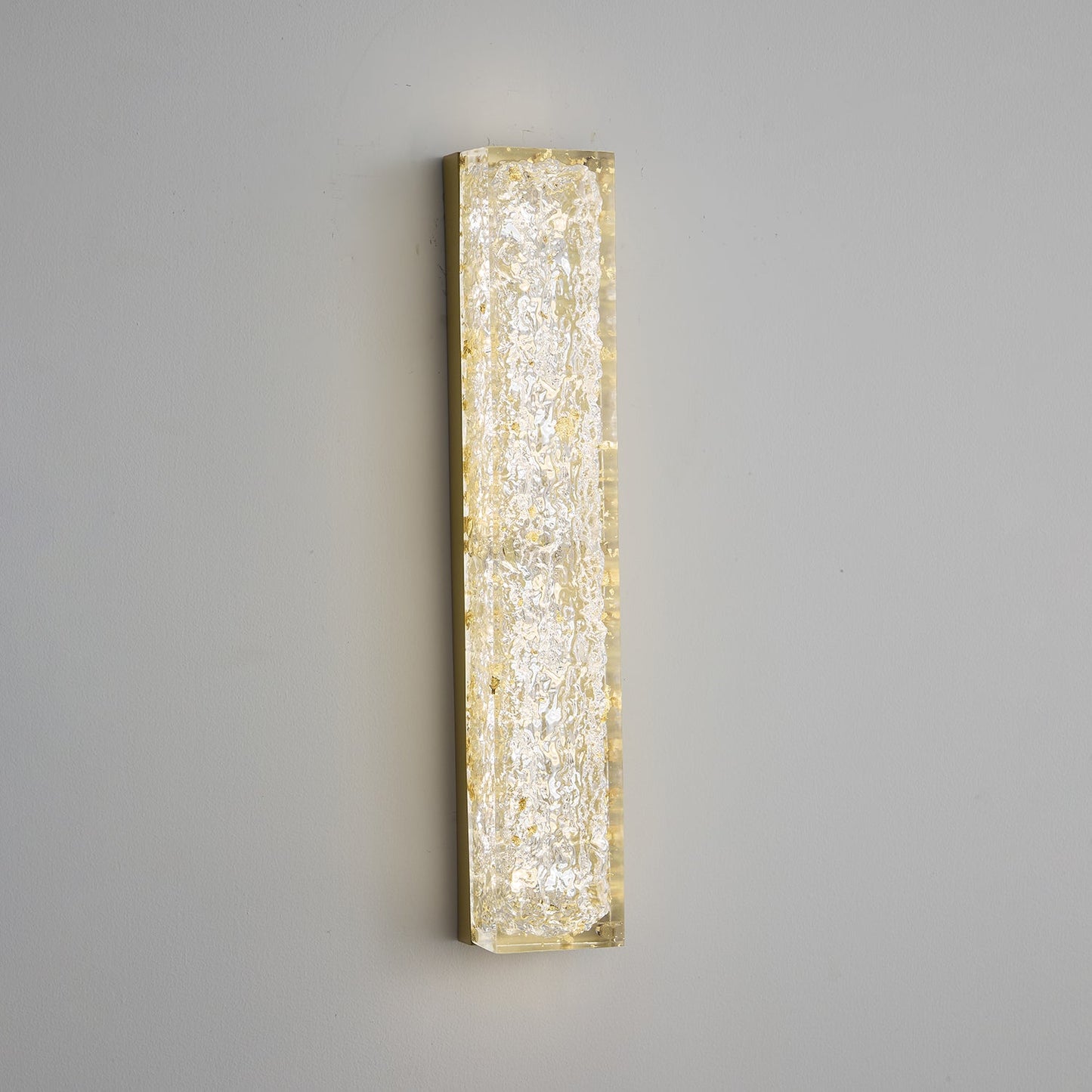 Rectangle Wall Lamp | Brass & Resin | 33cm or 50cm