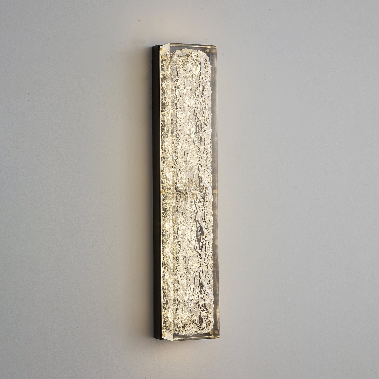 Rectangle Wall Lamp | Brass & Resin | 33cm or 50cm