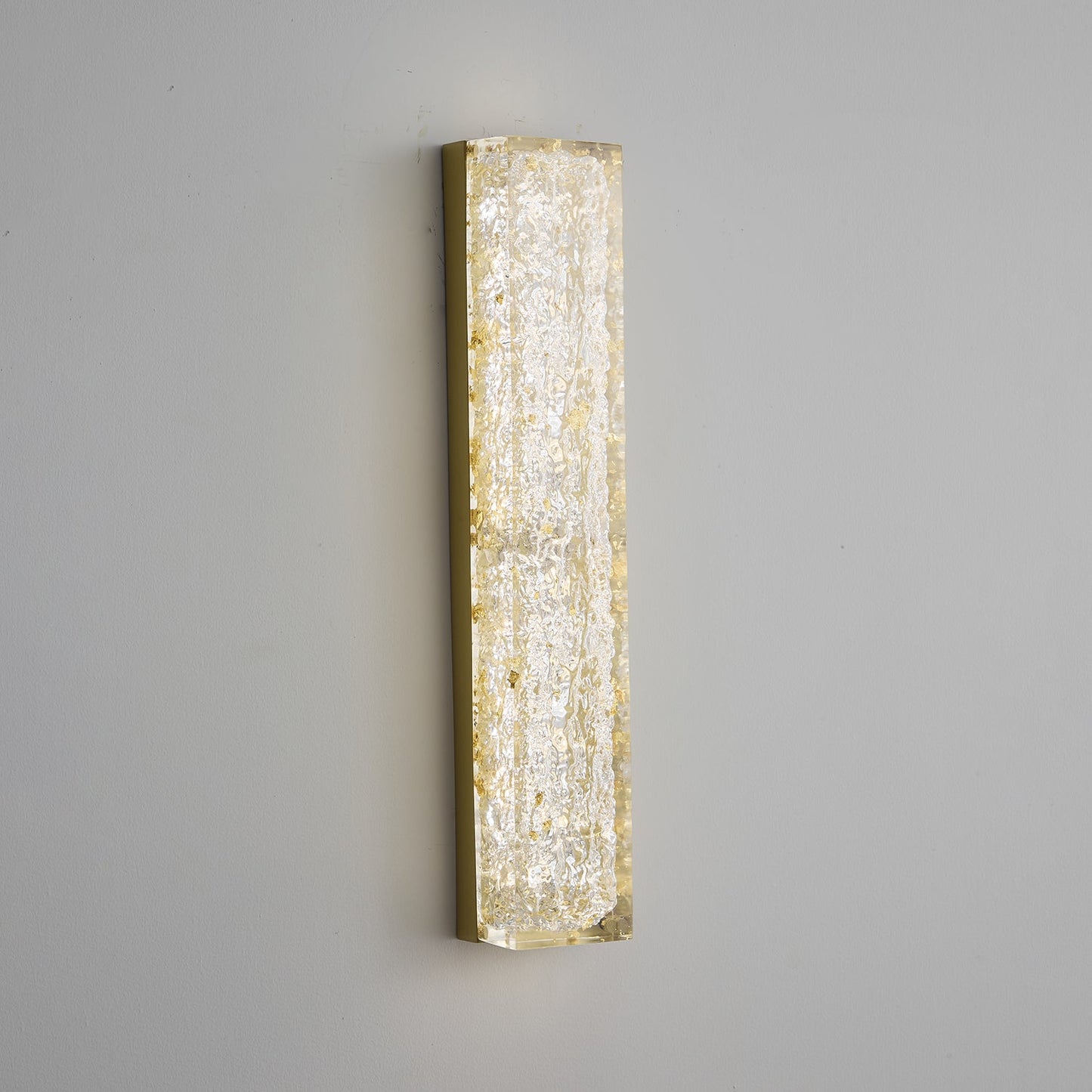 Rectangle Wall Lamp | Brass & Resin | 33cm or 50cm