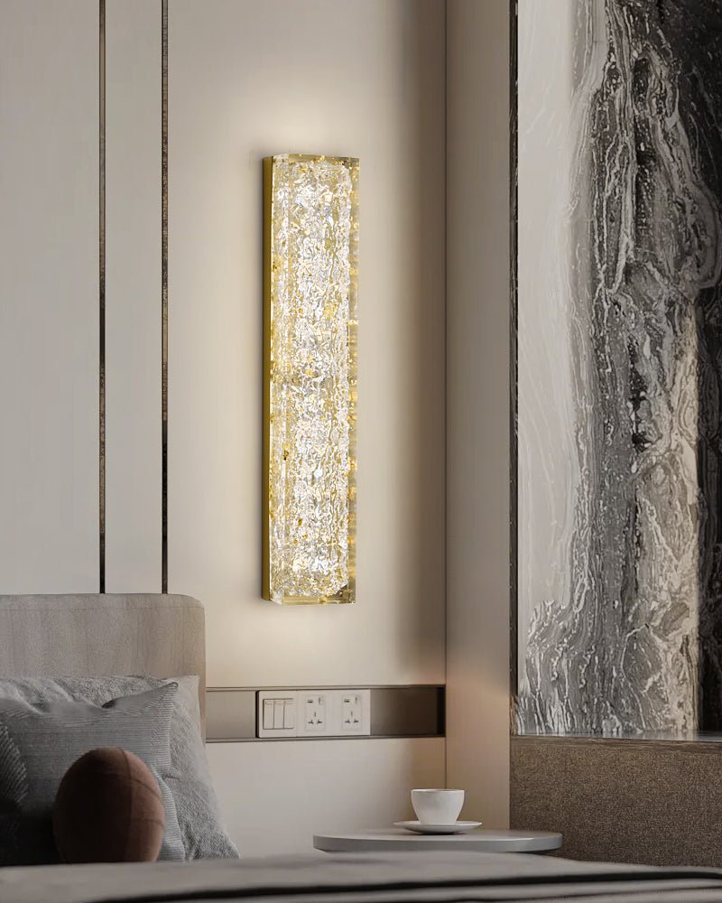 Rectangle Wall Lamp | Brass & Resin | 33cm or 50cm