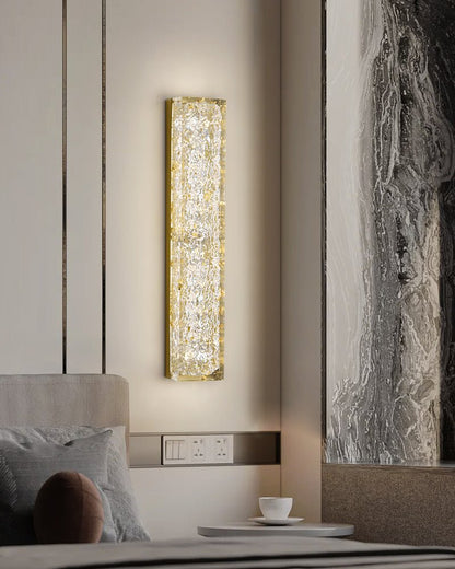 Rectangle Wall Lamp | Brass & Resin | 33cm or 50cm