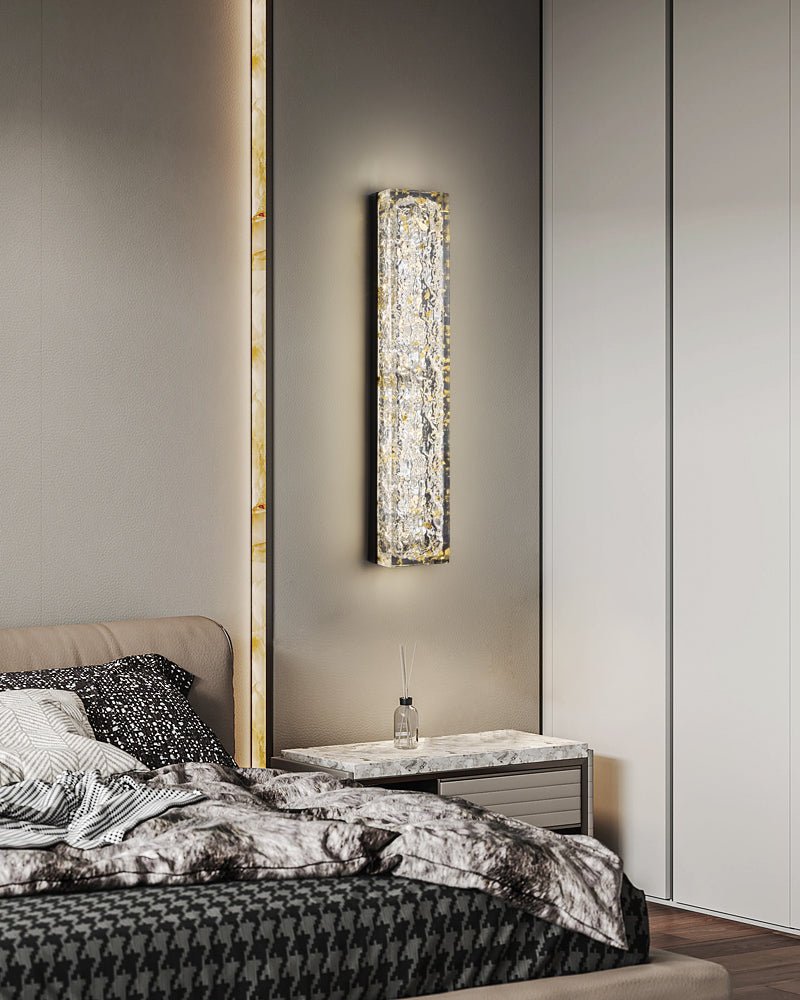 Rectangle Wall Lamp | Brass & Resin | 33cm or 50cm
