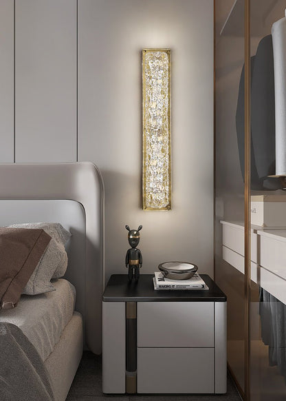 Rectangle Wall Lamp | Brass & Resin | 33cm or 50cm