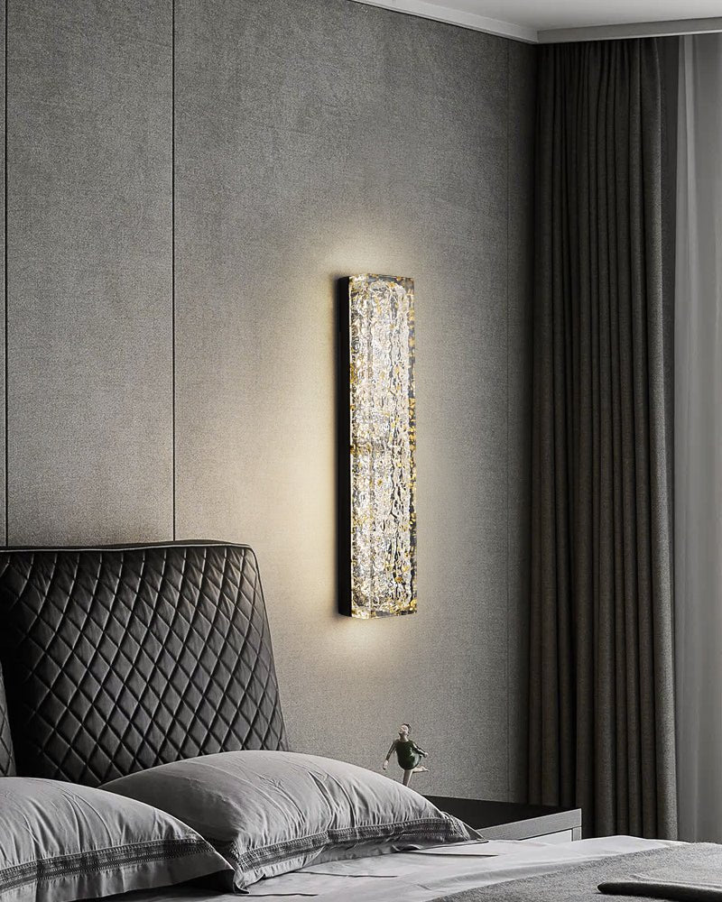 Rectangle Wall Lamp | Brass & Resin | 33cm or 50cm