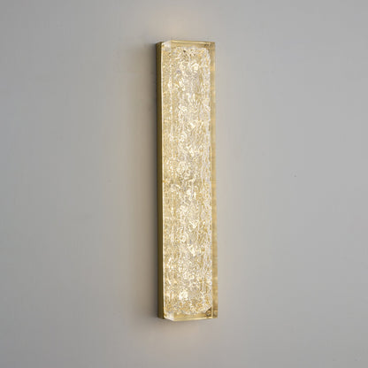 Rectangle Wall Lamp | Brass & Resin | 33cm or 50cm