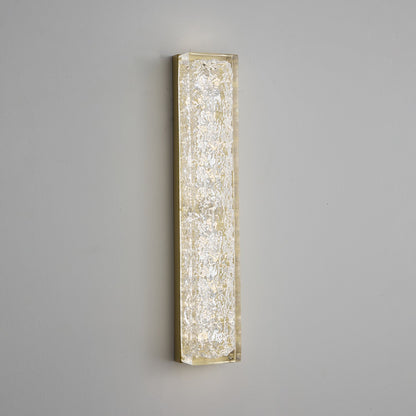 Rectangle Wall Lamp | Brass & Resin | 33cm or 50cm