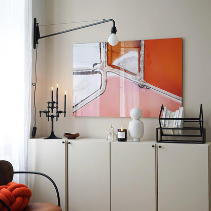 Petite Potence Wall Lamp | Metal & Glass | Black & White