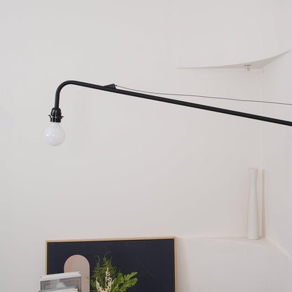Petite Potence Wall Lamp | Metal & Glass | Black & White