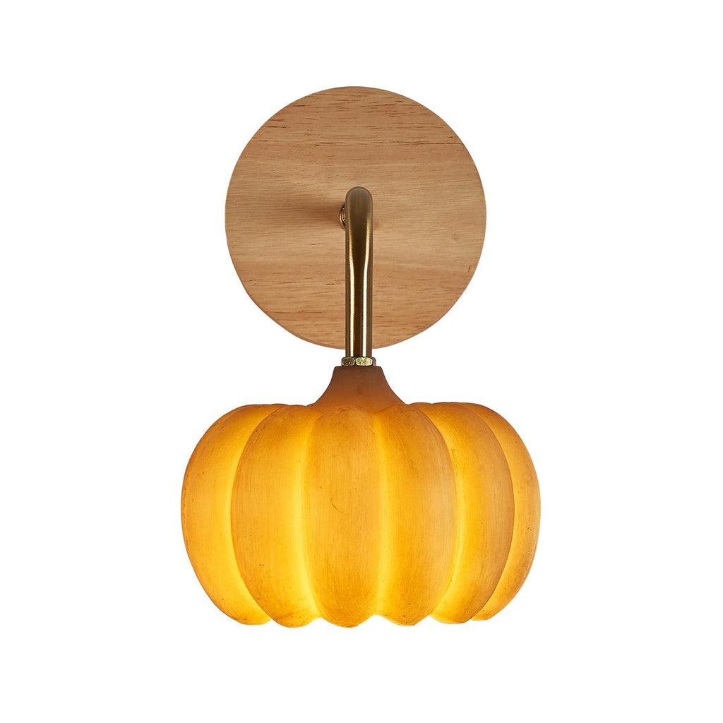 Pumpkin Wall Light | Eco-Friendly Resin & Metal | Set of 2