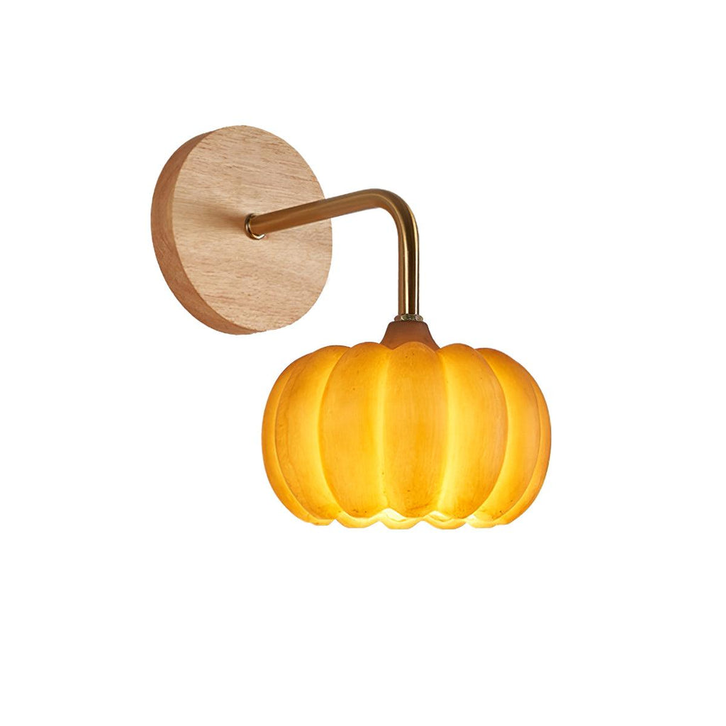Pumpkin Wall Light | Eco-Friendly Resin & Metal | Set of 2