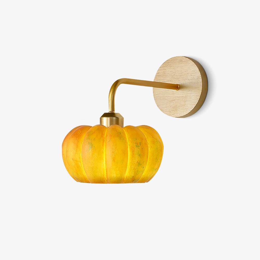 Pumpkin Wall Light | Eco-Friendly Resin & Metal | Set of 2