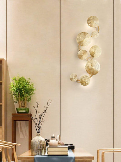Lotus Leaf Wall Sconce | Brass | Gilded
