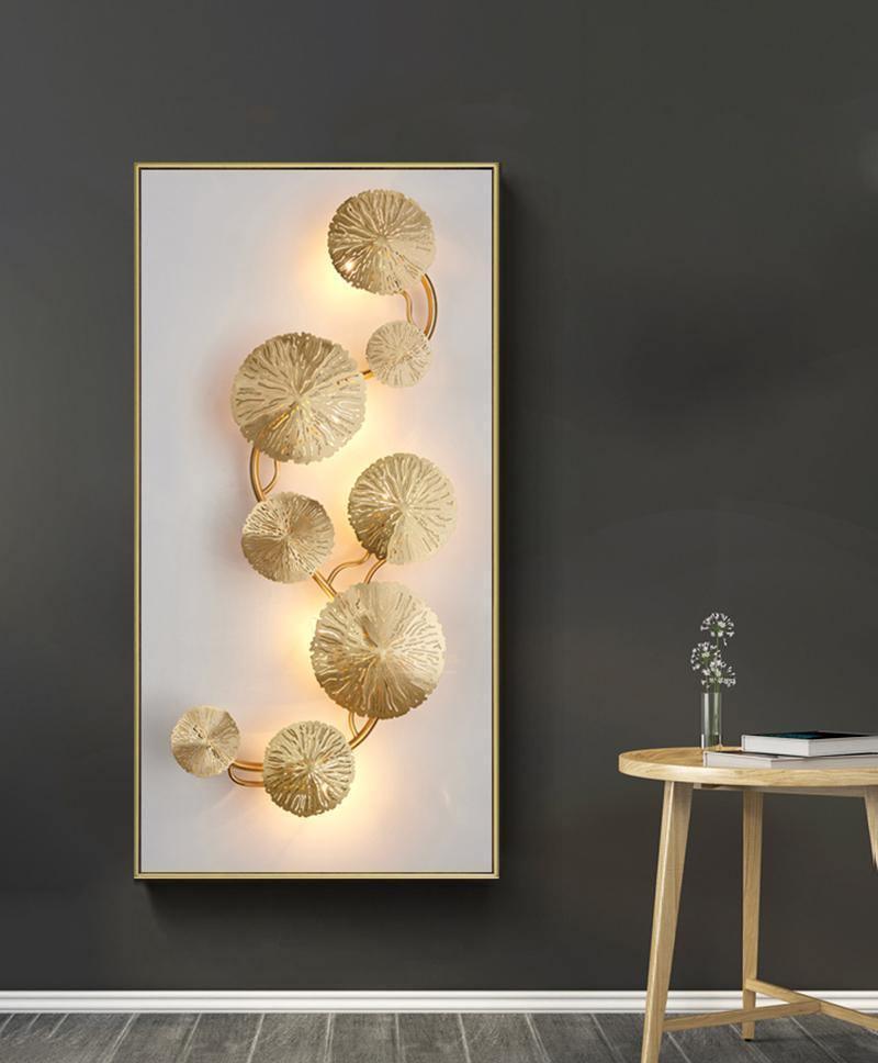 Lotus Leaf Wall Sconce | Brass | Gilded