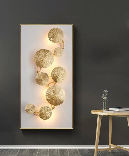 Lotus Leaf Wall Sconce | Brass | Gilded