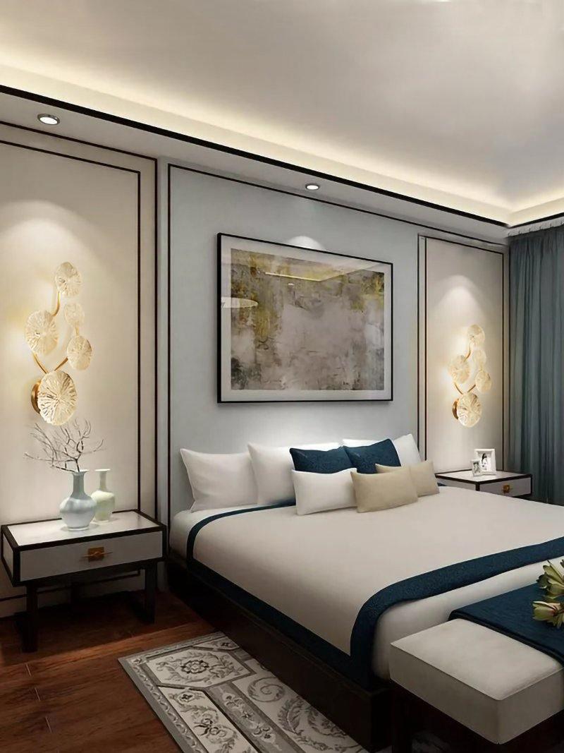 Lotus Leaf Wall Sconce | Brass | Gilded