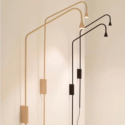 Wall Lamp Set of 2 | Metal | Gold and Black