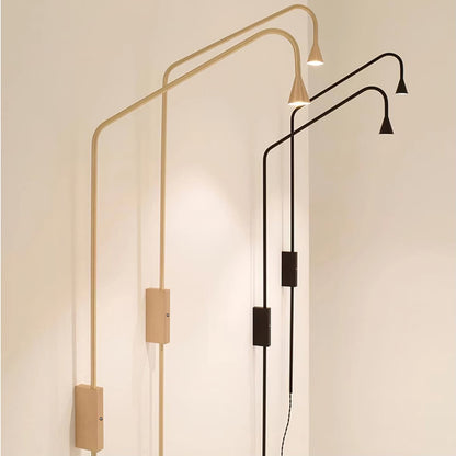 Wall Lamp Set of 2 | Metal | Gold and Black