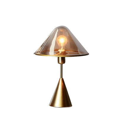 Mushroom Table Lamp | Retro Design | Orange & White