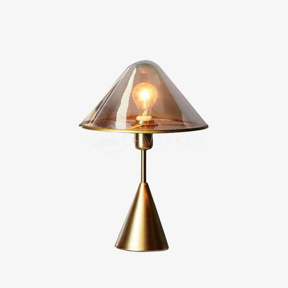 Mushroom Table Lamp | Retro Design | Orange & White