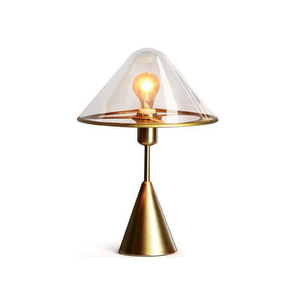 Mushroom Table Lamp | Retro Design | Orange & White
