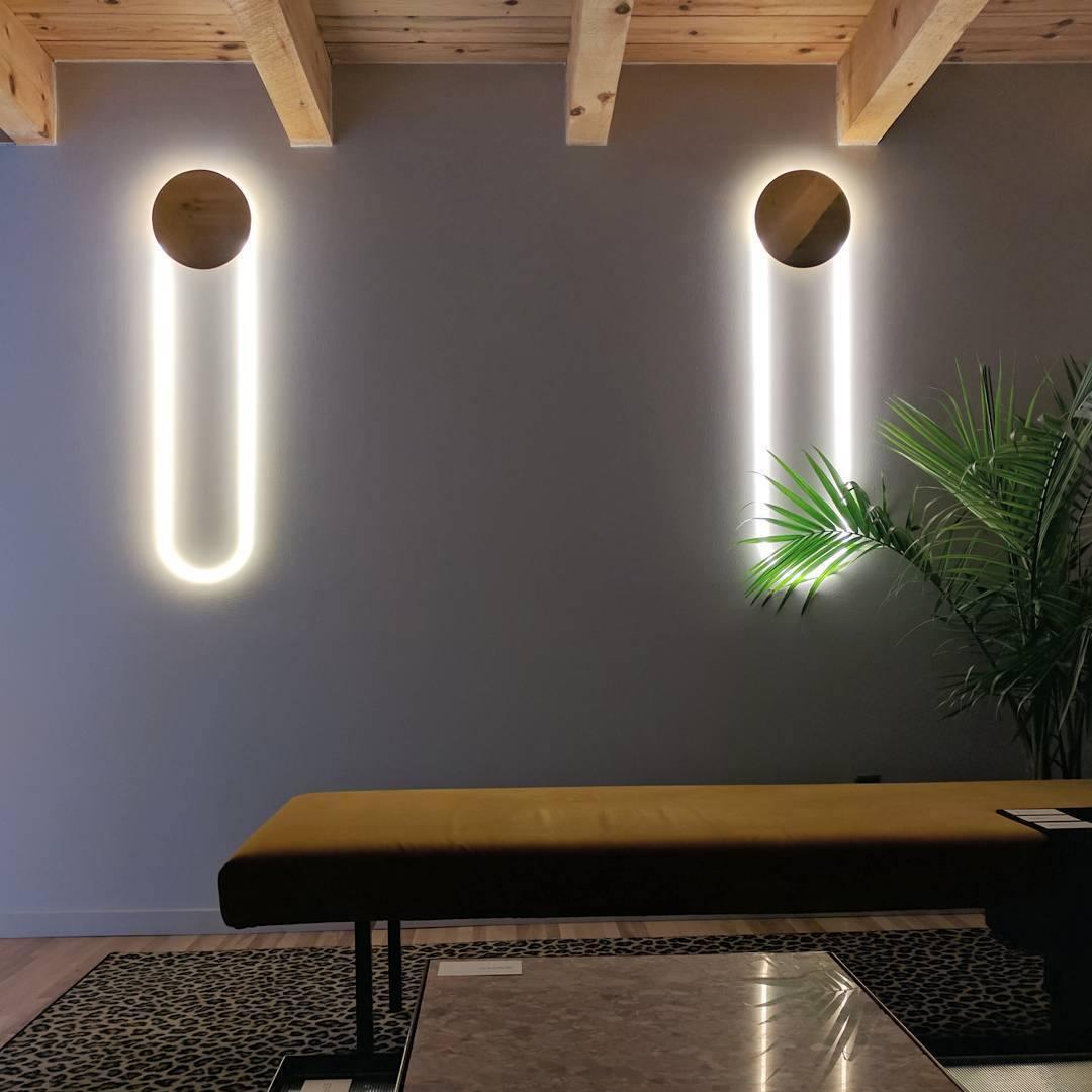 RA Wall Lamp Set | Metal & Acrylic | Gold & Matte Black