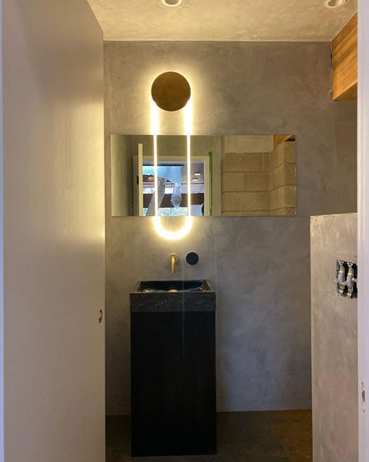 RA Wall Lamp Set | Metal & Acrylic | Gold & Matte Black