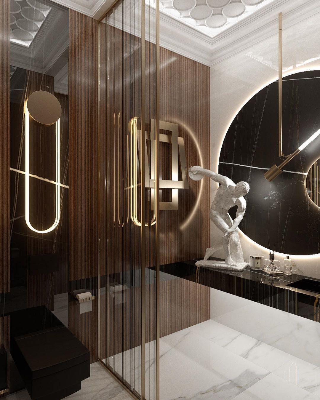 RA Wall Lamp Set | Metal & Acrylic | Gold & Matte Black
