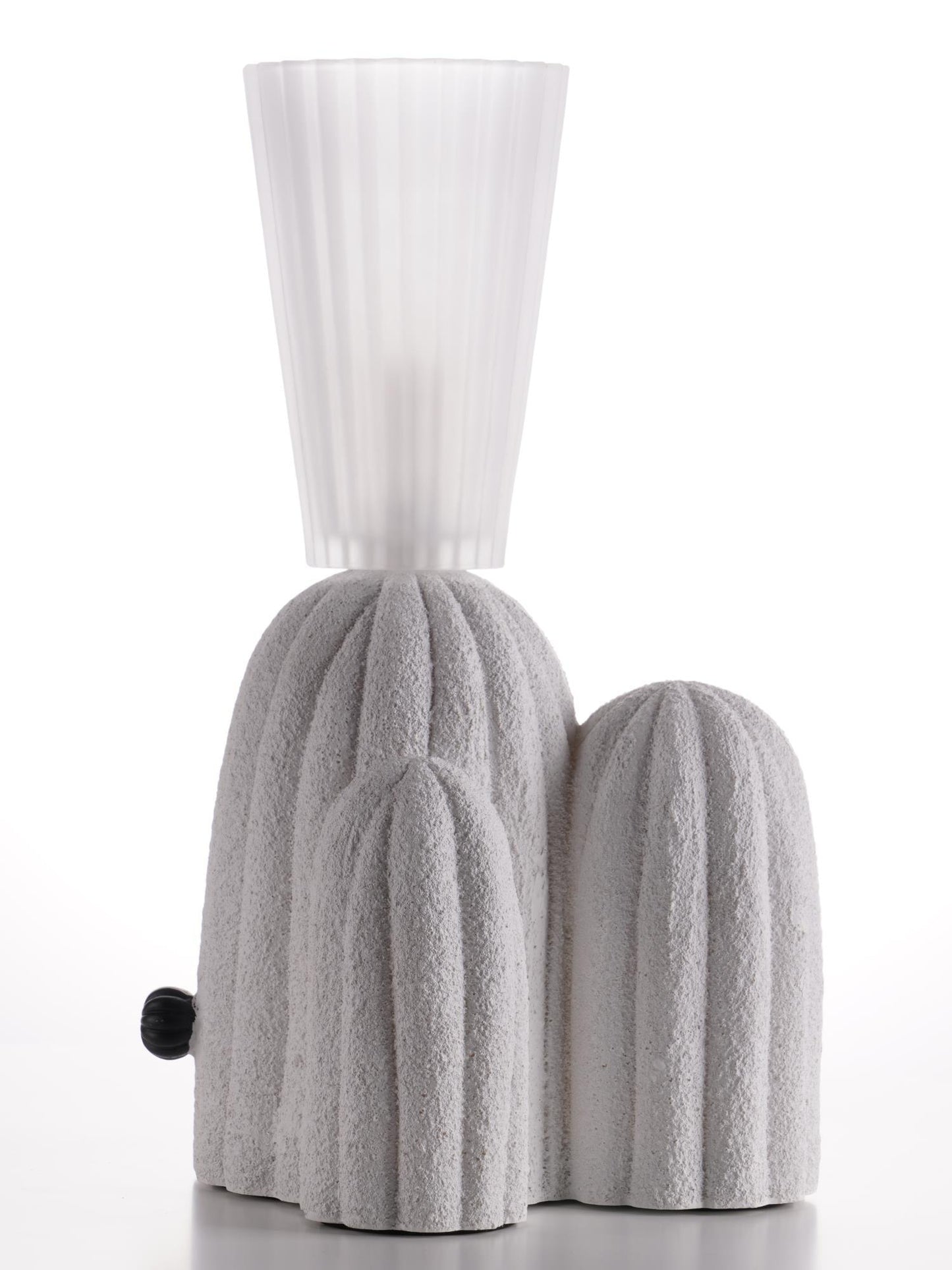 Cactus Table Lamp | Resin & Glass | White & Yellow