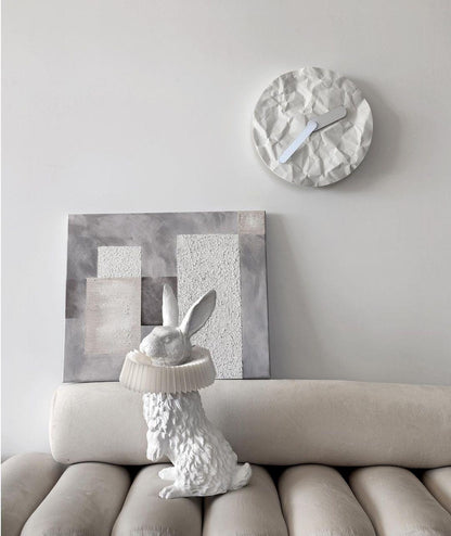 Rabbit Table Lamp | White Resin & Acrylic | Integrated LED