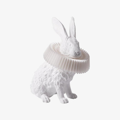 Rabbit Table Lamp | White Resin & Acrylic | Integrated LED