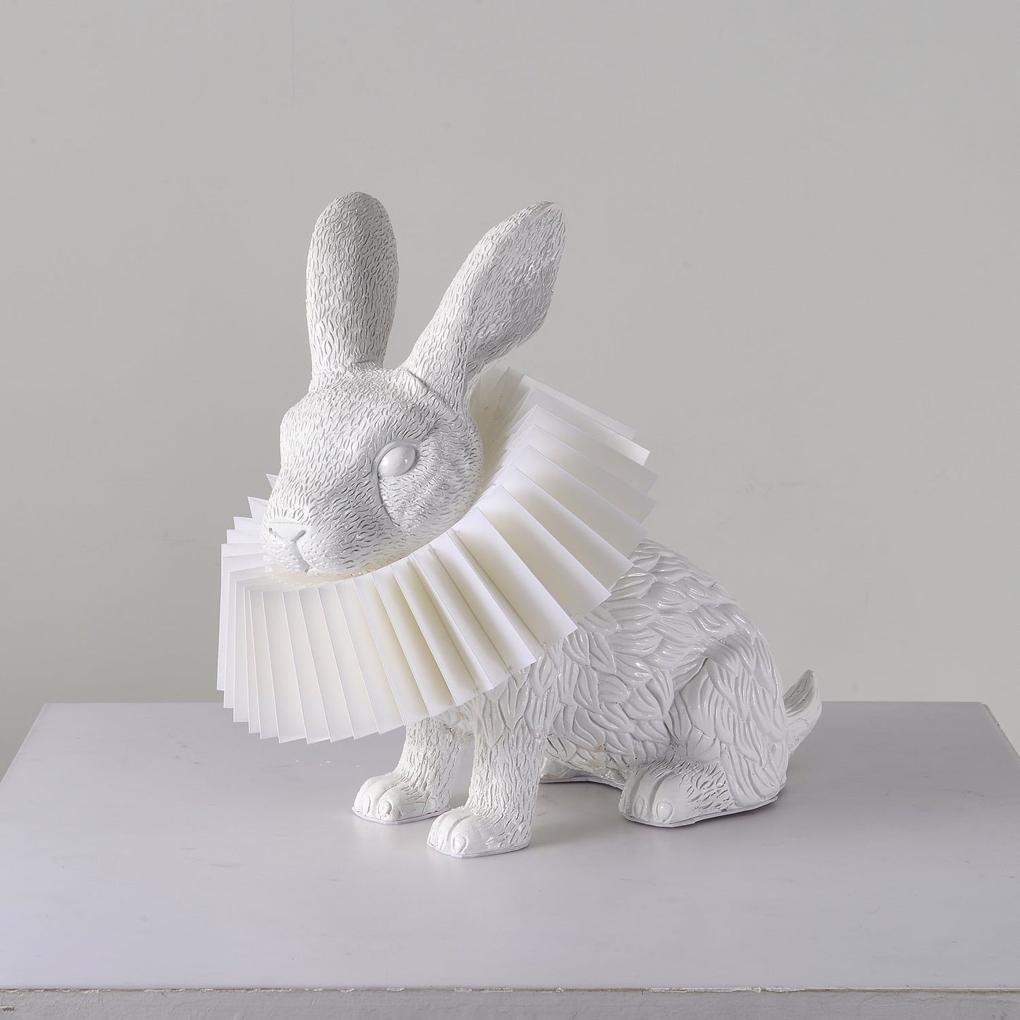 Rabbit Table Lamp | White Resin & Acrylic | Integrated LED