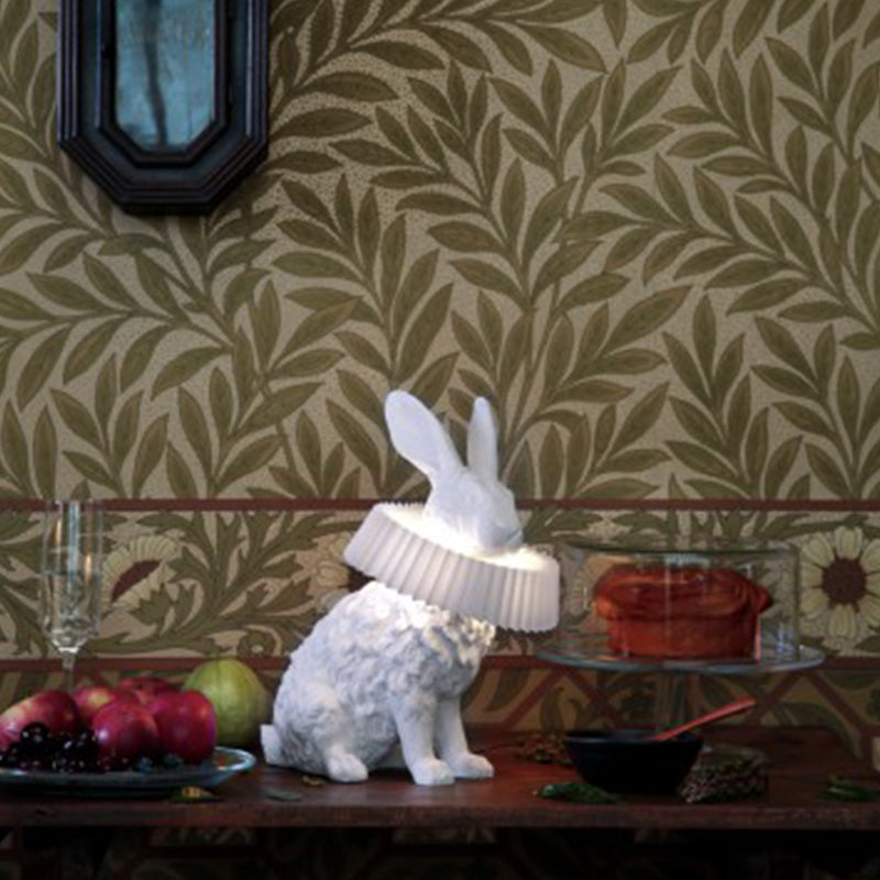 Rabbit Table Lamp | White Resin & Acrylic | Integrated LED