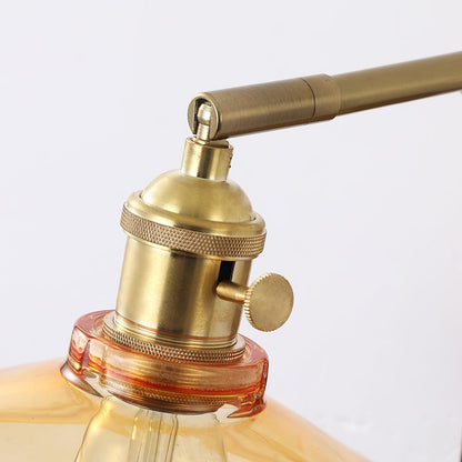 Rafi Wall Lamp Set | Bamboo, Glass & Brass | Green & Cognac