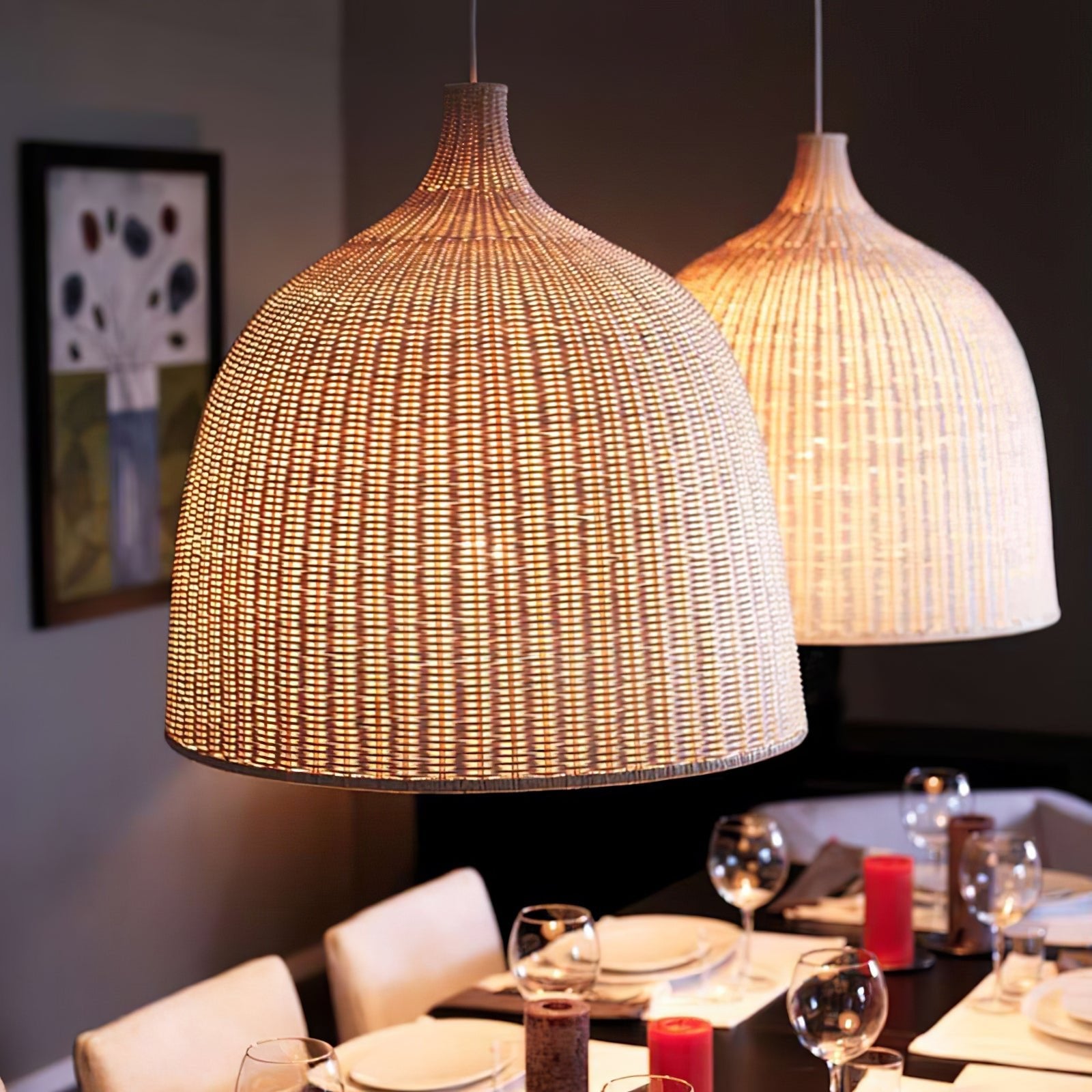 Rattan Pendant Lamp | Natural Woven Design | Multiple Sizes