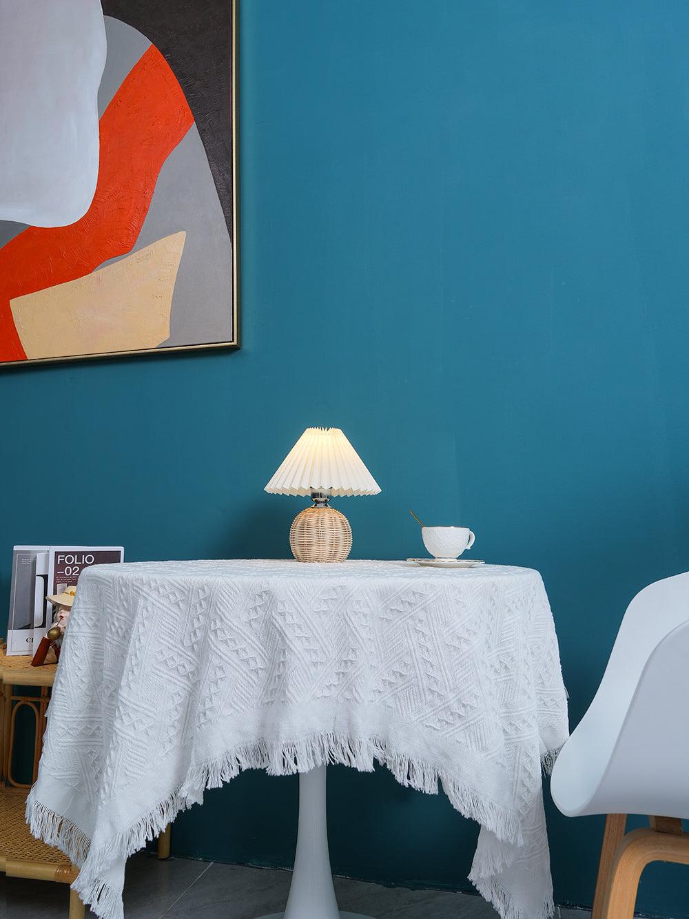 Rattan Table Lamp | Integrated LED | 24cm Diameter