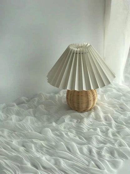 Rattan Table Lamp | Integrated LED | 24cm Diameter