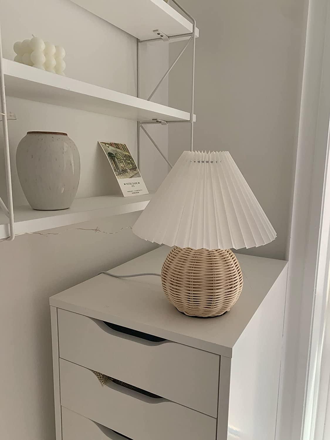 Rattan Table Lamp | Integrated LED | 24cm Diameter