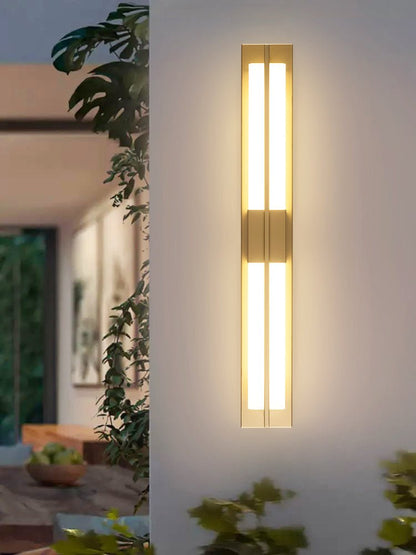 Rectangular Wall Sconce | Alabaster & Brass | Set of 2