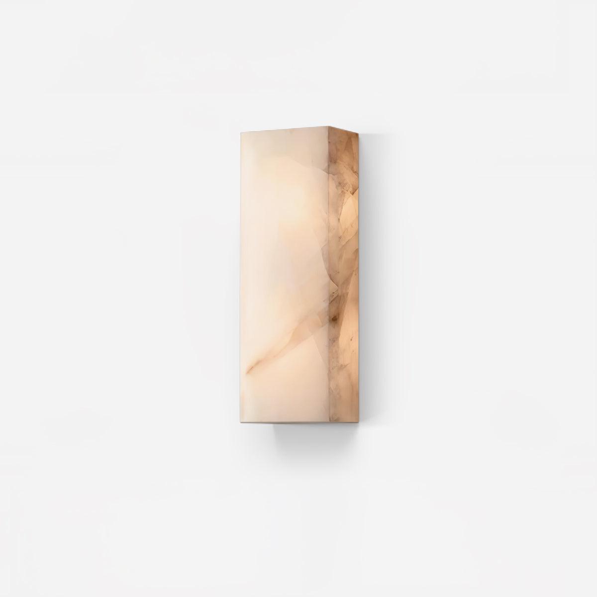Alabaster Wall Sconce | Natural Semi-Translucent Stone | Set of 2