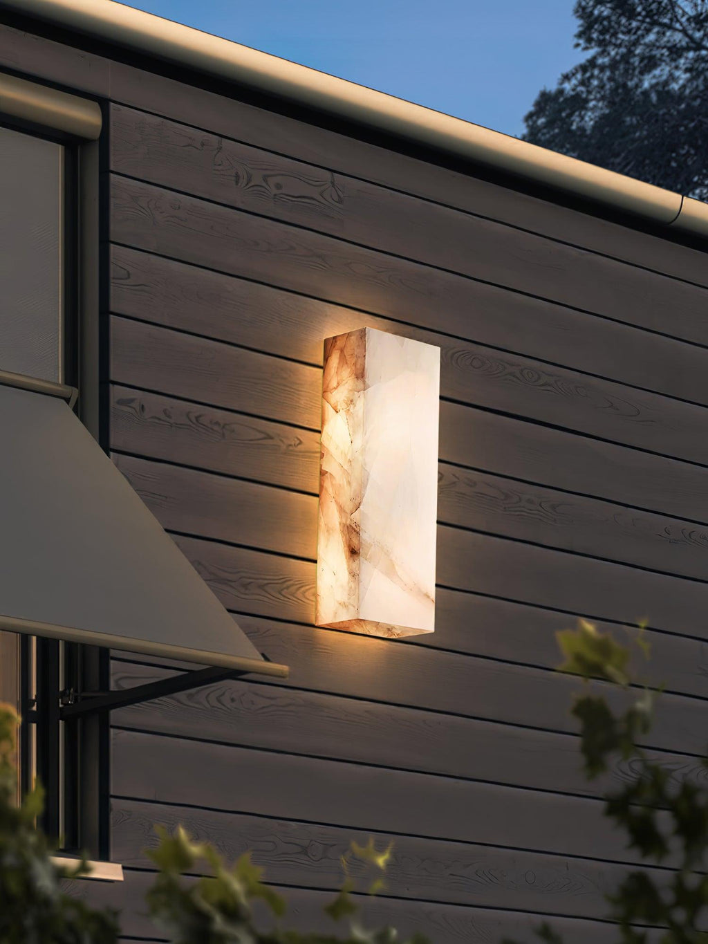 Alabaster Wall Sconce | Natural Semi-Translucent Stone | Set of 2