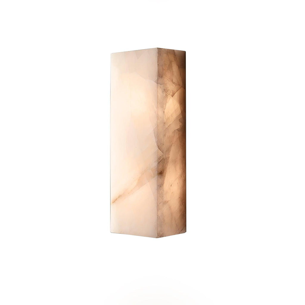 Alabaster Wall Sconce | Natural Semi-Translucent Stone | Set of 2