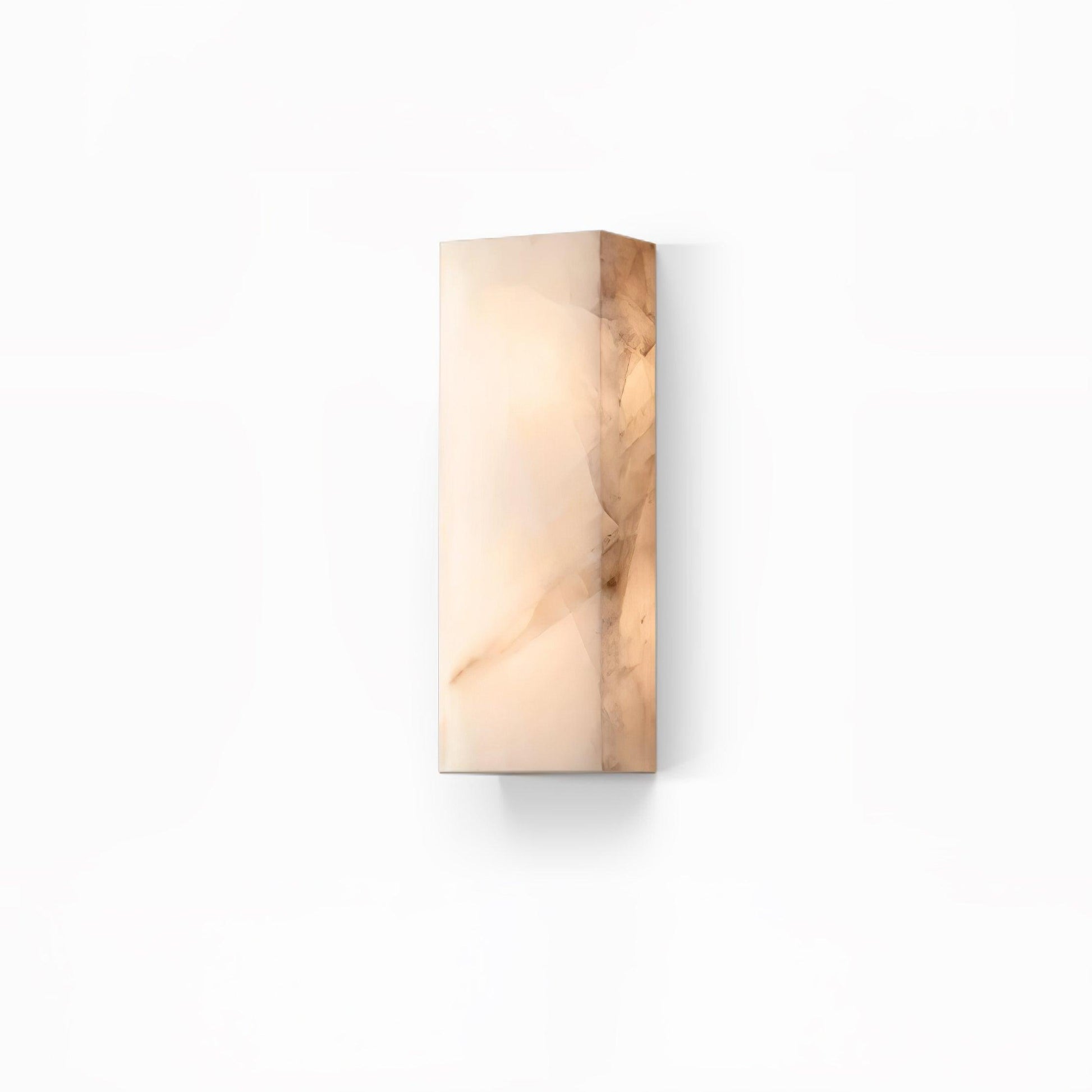Alabaster Wall Sconce | Natural Semi-Translucent Stone | Set of 2