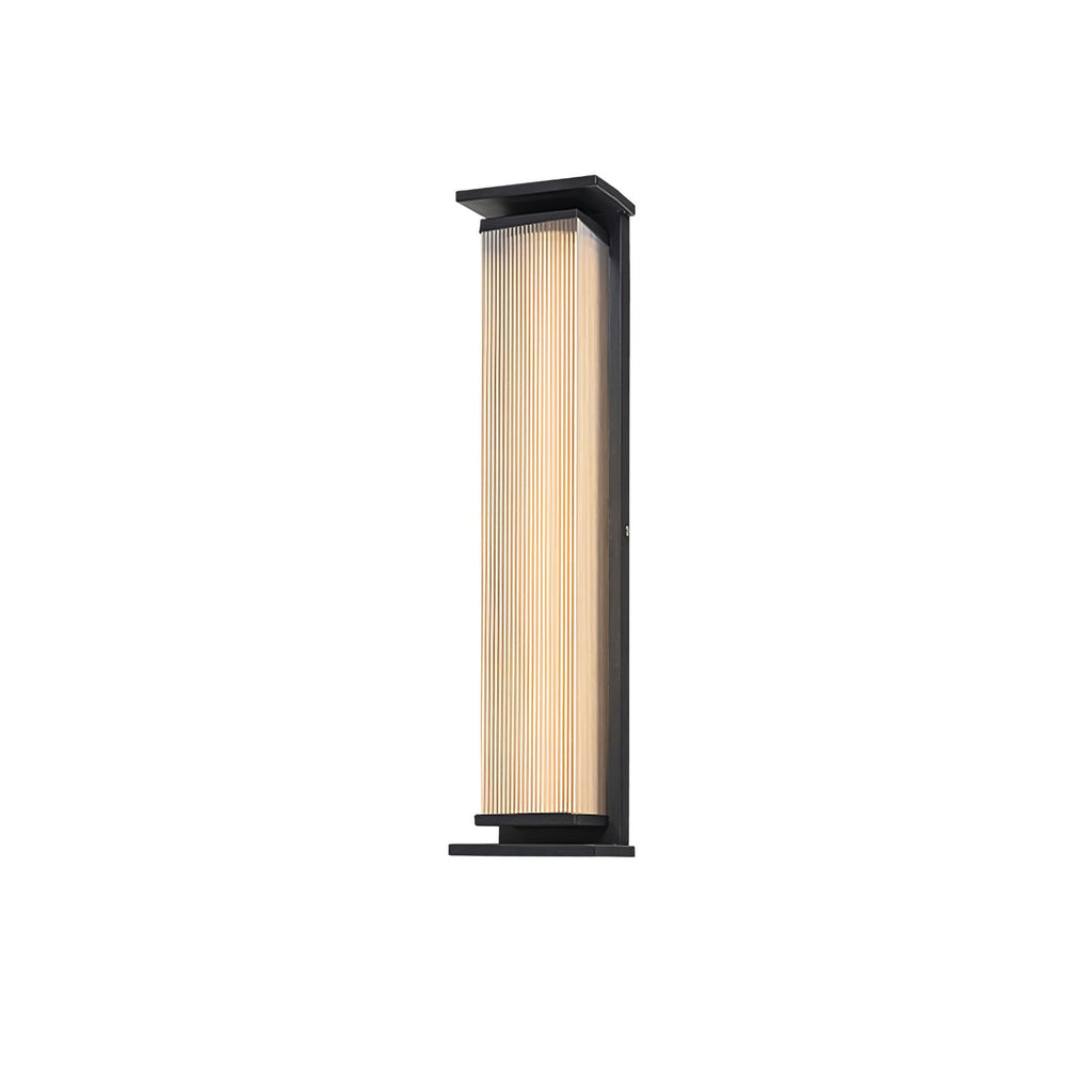 Rectangular Outdoor Wall Lamp | Stainless Steel & Acrylic | Set of 2
