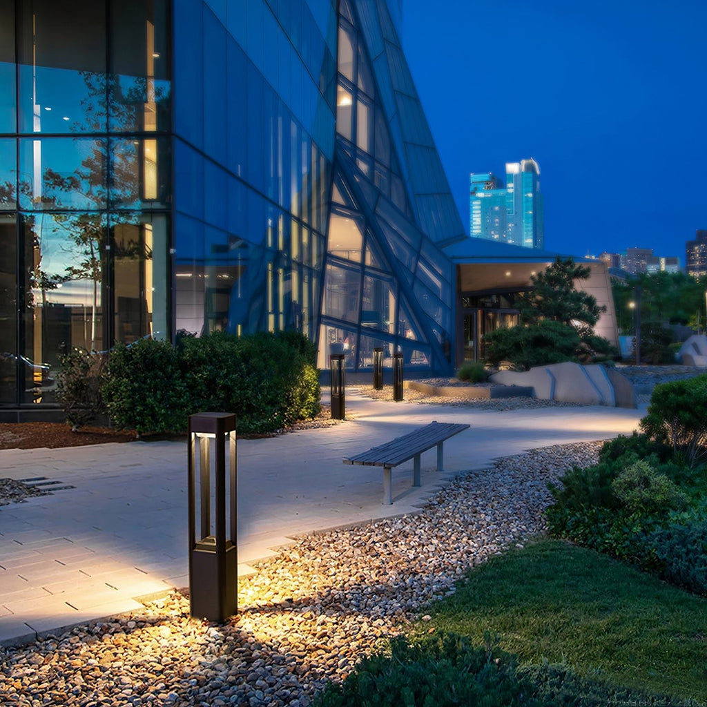 LED Outdoor Bollard Light | Die-Cast Aluminum | Black | 30cm, 60cm, 80cm Options