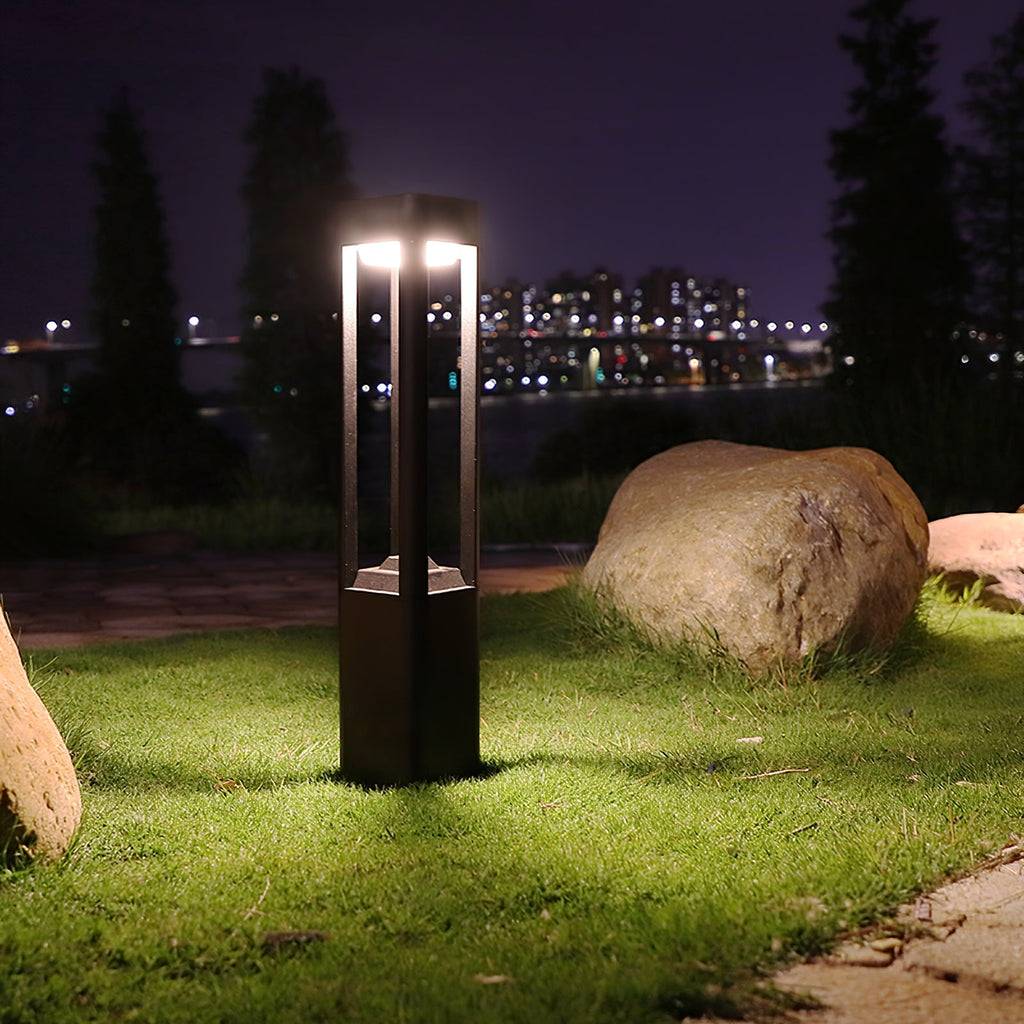 LED Outdoor Bollard Light | Die-Cast Aluminum | Black | 30cm, 60cm, 80cm Options