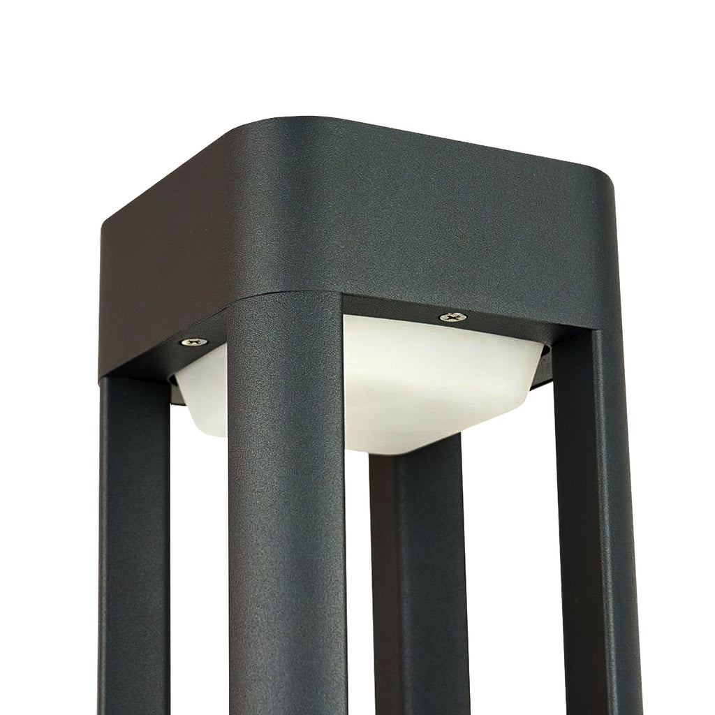 LED Outdoor Bollard Light | Die-Cast Aluminum | Black | 30cm, 60cm, 80cm Options